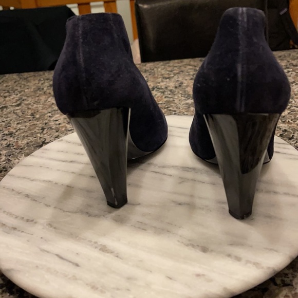 Balenciaga indigo suede bootie heel size 7 - Picture 2 of 9